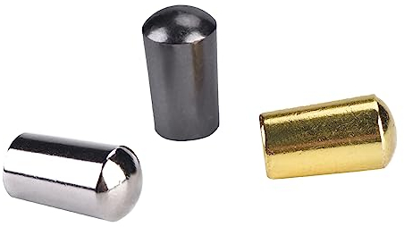 Yctze 3Pcs 3-Wege Toggle Switch Knopf Tip Kappe für LP E-Gitarre (Silber Schwarz Gold, 3,5 mm) - Gitarrenschalter Spitze Gitarren Toggle Schalter Spitze