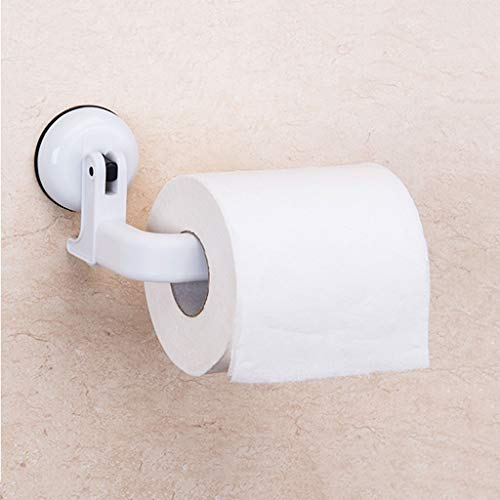 Toilettenpapierhalter für Badezimmer oder Küche, Saugnapf zur Aufbewahrung, abnehmbare Wandhalterung zum Platzieren von Rollen oder zum Aufhängen von Handtüchern