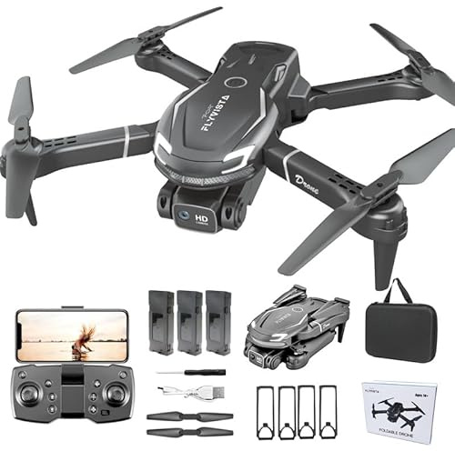 Mini drone con fotocamera per bambini adulti principianti, 1080P FPV fotocamera Remote Control Drone per bambini con 3 batterie, One-Click Take Off/atterraggio, mantenere l'altezza, modalità headless