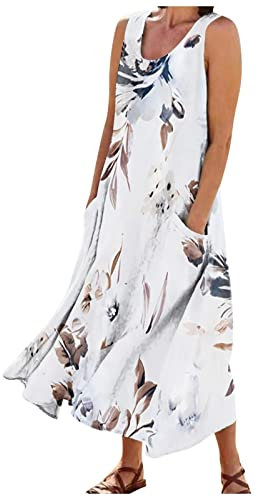 Strandkleid Damen Cocktailkleid Kleid Damen Sommer Wickelkleid Hochzeitskleider Für Damen Sommer Outfits Damen Abendkleid Lang Satin Kleid Hochzeitsgast Kleid Damen（8-Dark Grey,4XL）