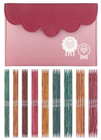 KnitPro Dreamz Deluxe Nadelspiel-Set 6 (15 cm) | 9 Größen (2 mm bis 4 mm)