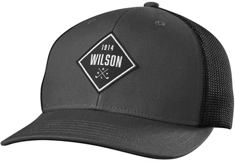 Wilson Unisex Golf Snapback Kappe Hut, Grau/Schwarz, Einheitsgröße EU