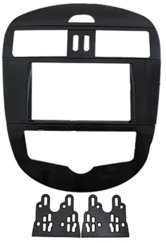 7-Zoll-Autoradio-Blendenrahmen, kompatibel mit Tiida 2011–2016 Pulsar SSS (Auto AC), 2DIN-Radioplatten-Armaturenbrett-Halterung Zentralsteuerungszubehör