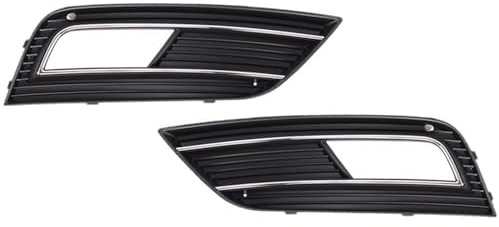 ZXZFDC Auto Nebelscheinwerfer Kühlergrill für Audi A4 Quattro B8 B9 2013 2014 2015 2016, Auto Nebelscheinwerfer Abdeckung, Frontstoßstange Nebelscheinwerfer Kühlergrill, Auto Zubehör