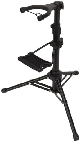 Supporto per Strumenti a Fiato Ad Altezza Regolabile Supporto per Treppiede in Lega di Alluminio Pieghevole per Strumenti a Fiato Elettronico per Musicisti