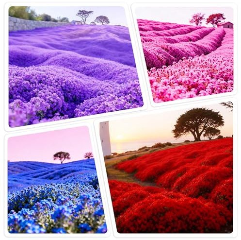 Plus de 15 000 graines de thym rampantes pour planter en plein air - Tapis magique pour couvrir le sol - Plante herbacée dans votre maison, jardin, arrière-cour - Sans OGM