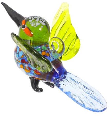 Zerodeko Glaskolibri-dekor Kleine Vogelfigur Aus Glas Skulptur Als Tischornament Heimdekoration Für Schreibtisch Oder Wohnzimmer