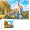 für Familie Freunde Dekorativ，1000 StüCk，, Schloss Lichtenstein in Baden-Württemberg“ ，Lernspielzeug FüR Kinder 38x26，Papier Puzzle