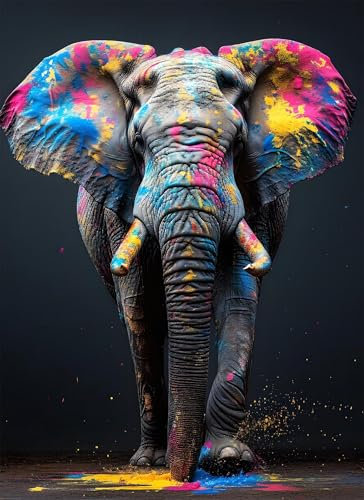 Animal Jigsaw Puzzles for Adults 200 Piece Jigsaw Puzzles for Adults 200 Pieces Jigsaws Puzzle Elephant Educational Games, Stress Relief Fun Smart Games, Gifts for Friends Family, Home Decor g-622