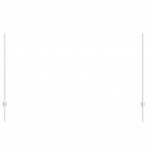 vidaXL Eingebetteter Zaunpfosten 5 Stk. Silber 180 cm | Aus verzinktem Stahl für langanhaltende Stärke, 180 cm Länge passt zu verschiedenen Zaungrößen,