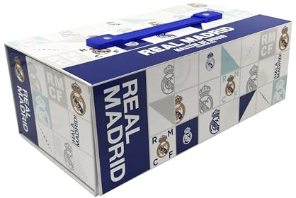 CYPBRANDS Real Madrid, Aktivitätsset im Koffer, kreative Aktivitäten, Zeichnen, Koffer mit Farben, Mutlicolor, offizielles Produkt
