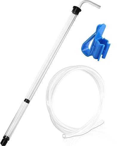Hbbgdiy 14 Inch Auto Siphon Pump with Tubing and Clamp, Clear Wine Making Kit for Small Batch Beer Kombucha and Wine Brewing