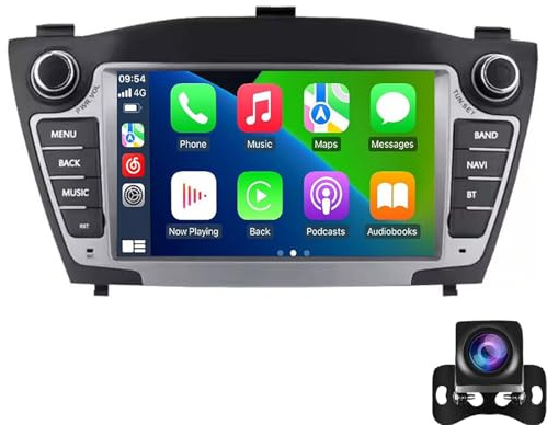 Keoaiob Android Car Radio Für Hy-undai Tucson 2 LM IX35 2009-2015,8 berührte GPS-Navigation Eingebaute Dsp Bt 5.0 Carplay/Android Auto 4g LTE Lege Wahr Control Chera Dvr Bluetooth Fm(Color:NF-1)