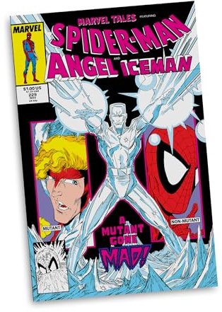 McFarlane Marvel Iceman 1:6th Scale Collectible with Scene (Marvel Tales #229) Red Platinum Edition Toys