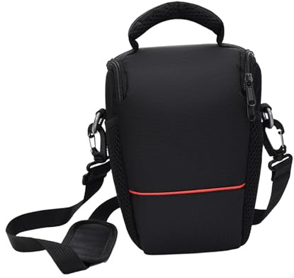 getuse Kleine Kameratasche, Fotografen, Reisetasche, lässiger Tagesrucksack, tragbare Umhängetasche, 17 x 12 x 22 cm, Schwarz