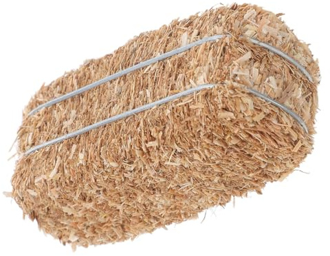 Cabilock Mini Fardo de Heno Decorativo Beige Textura Realista y Material Resistente para Casas de Muñecas y Escenas de Granja Temática Rústica en Temporada