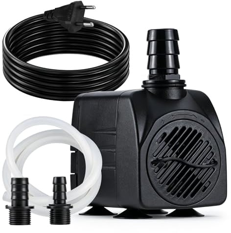 Aischens Mini Pompa Acqua Sommersa 1500L/h 25W Silenziosa