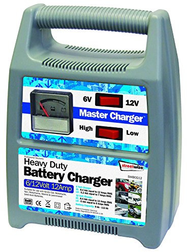 Streetwize | 12 Amp Automatic Vehicle Battery Charger 6/12V | Trickle Charger | Battery Maintenance | Short Circuit Protection | Battery Capacity 9-160Ah | Overload Protection | Lead Acid Battery Charger | SWBCG12