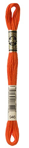 DMC 6-Strand Embroidery Cotton Floss, Medium Burnt Orange