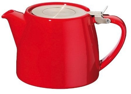 Forlife Stump Teapot With Lid & 0.3mm Fine Infuser 550ml 18oz RED - 309RED by Forlife