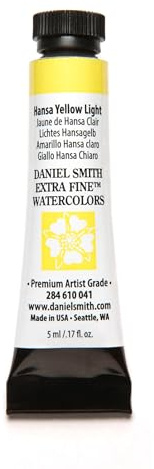 Daniel Smith 284610041 Extra Fine Watercolors Tube, 5ml, Hansa Yellow Light