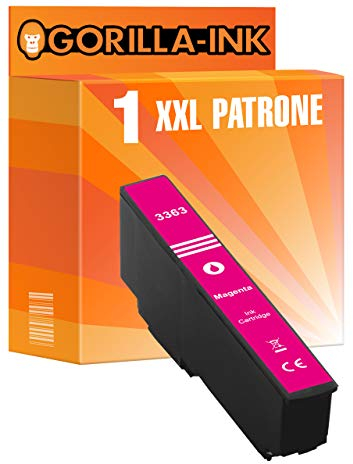 Gorilla-Ink 1 Patrone XXL kompatibel mit Epson T3363 33XL 33 XL Magenta | Geeignet für XP-540 XP-530 XP-630 XP-635 XP-640 XP-645 XP-830 XP-900 XP-7100