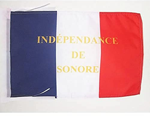 AZ FLAG Flagge Republik Sonora 1852-1854 45x30 cm Kordeln