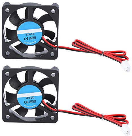 Ventilador de la impresora 3D 2Pcs,Tangxi 50x50x10mm Ventilador de enfriamiento de la impresora 3D,DC12V 4000-6500RPM 8-14CFM Ventilador Super silencioso 5010 para Makerbot Arduino Ender 3 CR-10