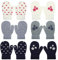 QKURT 6pcs Kleinkind Stretch-Fäustlinge, Unisex-Strickhandschuh Kinderhandschuh Winterhandschuh für den täglichen Gebrauch