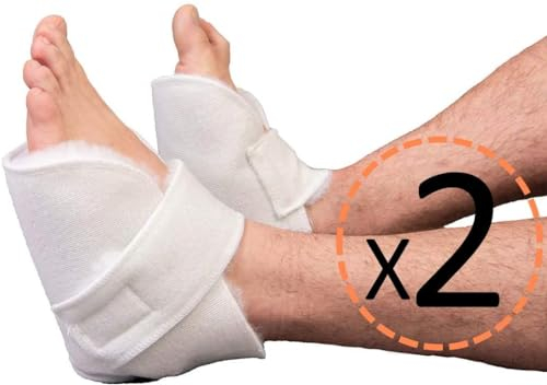 Pack OrtoPrime Antidekubitus Fersenpolster für Fuß und Ellenbogen - Fersenschoner Antidekubitus für Bett und Rollstuhl - Orthopädische Fersenkissen - Fersenschutz 2 Stück