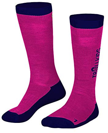 Trollkids Kids Ski Socks 34, pink
