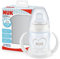 NUK First Choice+ Trinklernflasche | 6–18 Monate | auslaufsichere Trinkschnabel aus Silikon | Anti-Colic-Ventil | BPA-frei | 150 ml | Herz (neutral)