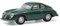 Schuco Porsche 356A Coupé, Carrera, Modellauto, Maßstab 1:87, grün metallic
