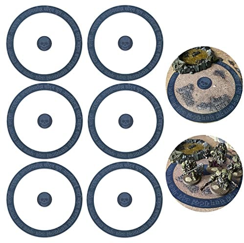 Jucoci Objective Point Markers 6PCS Set Objective Marker Compatible with Warhammer 40k WH40k Wargame (Miniature Not Included)