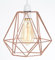 Retro Metal Wire Basket Cage Light - Ceiling Pendant - Vintage Industrial Style - Easy Fit Copper Lamp Shade