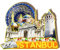 Istanbul Türkei Holzmagnet, 3D-Kühlschrankmagnete, Reise, Sammlerstück, Souvenirs, Dekorationen, handgefertigtes Handwerk, 2