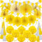 ZERODECO Party Deko, 41 Stück Gelb Party Dekoration Papier Pompoms Girlande für Jungen Mädchen Frauen Geburtstag Hochzeiten Abschlussfeier Babyparty Partydekorationen