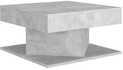 vidaXL Tavolino da Salotto Grigio Cemento 57x57x30cm Legno Multistrato