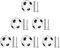 JINTANG 6pcs Football Knobs Handle, Cartoon Kids Drawer knobs, with 2-Kinds Screws, Football Cupboard Knob Soccer Dresser Handles for Baby Drawers, Boy Cabinets, Home Kitchen Bathroom wardrobes