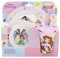 Set vajilla infantil reutilizable apta para microondas compuesta por vaso, plato, cuenco y cubiertos de Princesas Disney