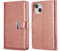 MOBISTAR Case For Apple iPhone 11 PRO 5.8-inch, Premium PU Leather Magnetic Phone Case Shiny Bling Glitter Book Flip Stand Card Wallet Protective Cover (Rose Gold