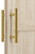 LVYIHAN 12 inch Round Stainless Steel H Shape, French Sliding Barn Door Handles Double Sided, Gold