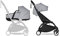 BABYZEN YOYO2 Kompletter Kinderwagen - Inklusive YOYO Liegewanne (Stone), Kinderwagengestell (Black) & 6+ Textilset (Stone) - für Kleinkinder bis 22 kg