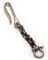 Ruth&Boaz Beltloop Keychain Keyholder Stainless Steel/Solid Brass Blockchain With Solid Brass U Hook & Trigger Swivel Hook, U Hook Stainless-black, One size