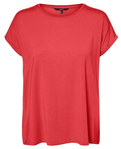 VERO MODA VMAVA Plain SS Top GAJRS Noos, Cayenne, XS