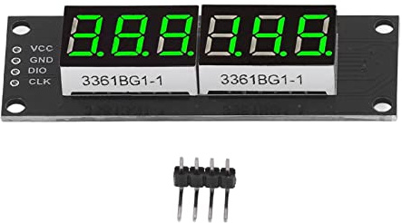 LED Digital Anzeigemodul 0,36 Zoll 6-Bit 7-Segment Anzeige Grünes Licht 5V Digitalanzeigenröhre mit Präziser Leiterplatte für Uhrenanzeige und Steuerung