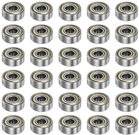 QUARKZMAN 30 Stück 606ZZ Kugellager 6x17x6mm Karbonstahl Doppel Abgeschirmt Z1 Lager für Motoren