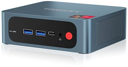TRIGKEY Mini PC 5850U (bis zu 4,4 GHz) Gaming Mini PC AMD Ryzen 7 32 GB DDR4 500 GB NVME SSD Triple Display HDMI+DP+Typ-C (Video & Daten)/WiFi-6/BT5.2/USB3.2 * 3