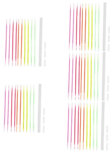TOYANDONA 50 Stück Leuchtstab Armbänder Led-kennzeichenbeleuchtung Party Leuchtendes Zauberstabspielzeug Led-leuchtringe Brille Beleuchten Blinkende Ringe Blinkt Plastik Füllstoff Kind