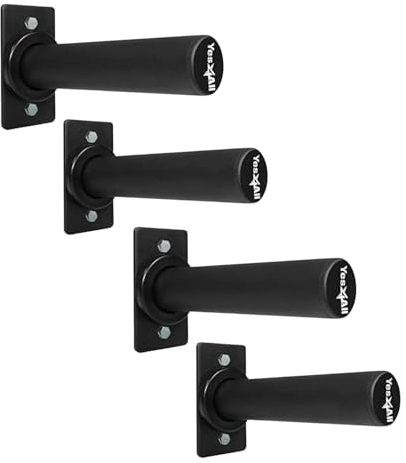 Yes4All Wall Mounted Weight Plate Holder, Fit 2 Olympic Weight Plates with Maximum 550lbs Capacity Set of 4